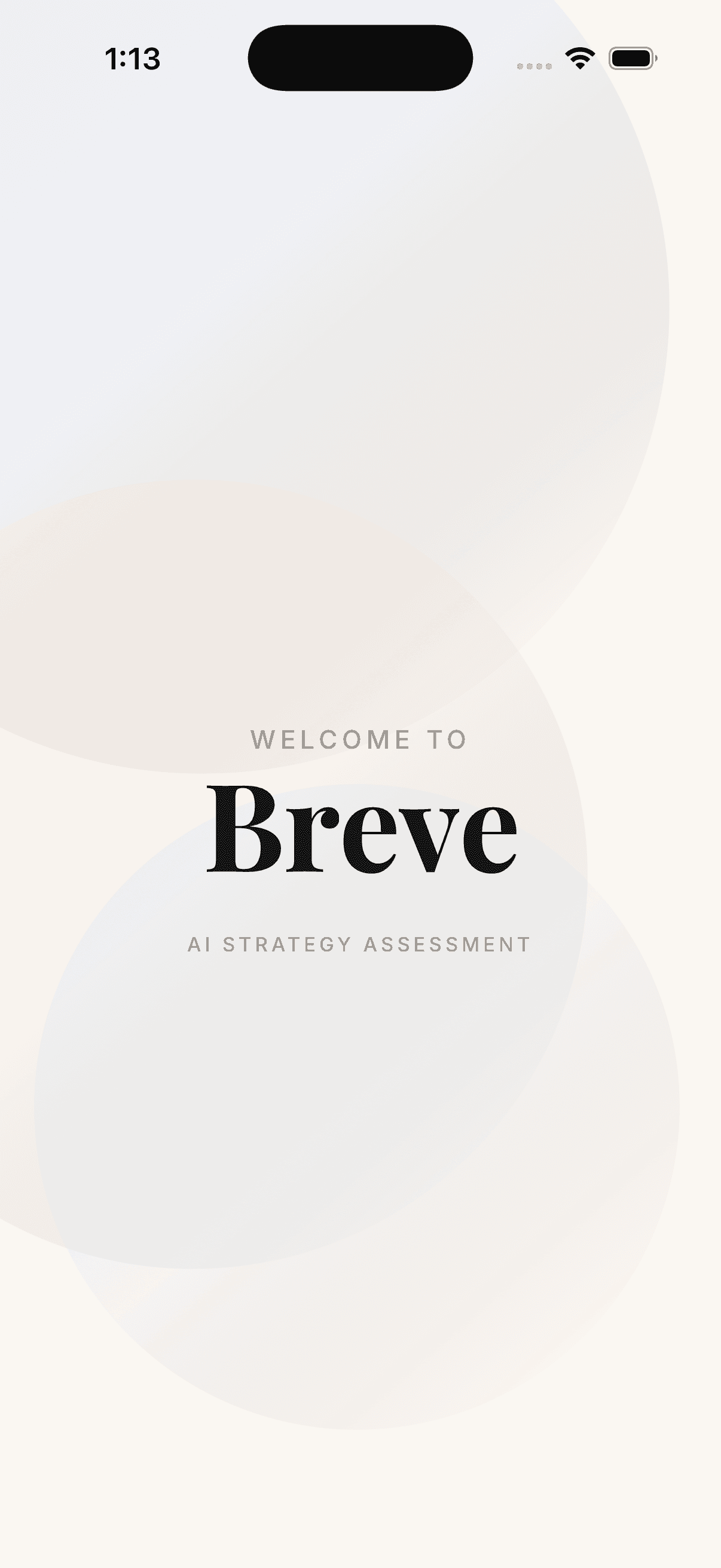 Breve intro screen